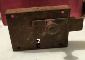 ALTES SCHLOSS OHNE SCHLÜSSEL - 1-FACH, FEDER - FUNKTIONSFÄHIG - Bild 1 von 2
