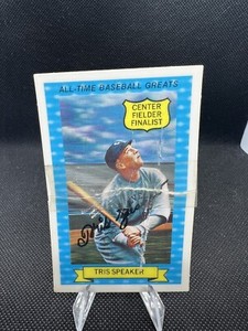 1972 Kellogg's 3-D All-Time Baseball Greats #11 Tris Speaker HOF - B