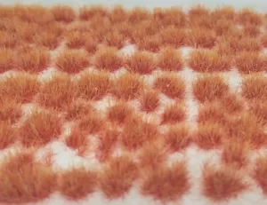 Self Adhesive Static Grass Tufts for Miniature Scenery -Fiery Orange- 4mm - Picture 1 of 5