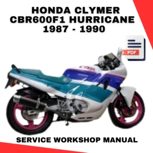 Honda CBR600F1 | 600 HURRICANE | 1987 - 1990 | Service Repair Manual | PDF File - Picture 1 of 11
