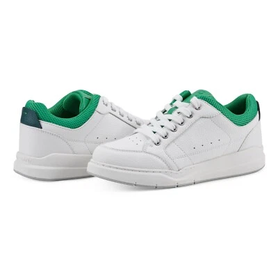 Easy Spirit Dilli Womens Pickleball White/Green Leather Sneakers - Image 1 of 4