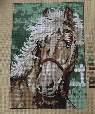 needlepoint Tapestry Gobelin Horse Temeljkovic Canvas Only 30x40cm - Image 1 of 4