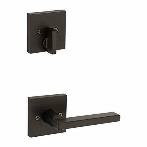 Kwikset 98180-020 San Clemente Front Handleset with Halifax Door Handle Lever