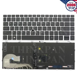 New US Keyboard Backlit for HP EliteBook 840 G5 G6 845 G5 G6 ZBook 14u G5 G6 - Afbeelding 1 van 9