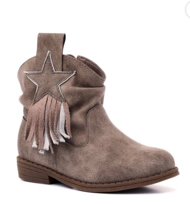 Baby Girl’s Wonder Nation Fashion Cowboy Boots with Tassels, Size 3 (3/6M) - Image 1 of 4