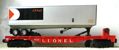 Lionel Flat Car ToFC ~ LIONEL LINES ~ Canadian Pacific Van - Rd#6825 - O 27 - Image 1 of 4