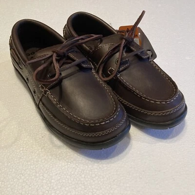 Crocs Harborline Leather Loafers Mens 7 Espresso Brown Slip On Boat Shoes Casual - Image 1 of 4