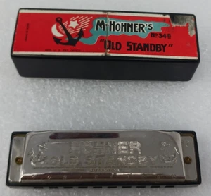 Vintage M-Hohner's #34B alte Standby Made In China Mundharmonika - Bild 1 von 4