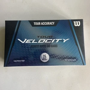 Wilson Golf Balls 15 Count Tour Velocity - Accuracy - New Sealed In Box - Picture 1 of 3