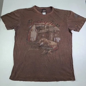 Harley Davidson Mens XL T-Shirt Rocky Top Pigeon Forge Tennessee Motorcycle Tee - Picture 1 of 9