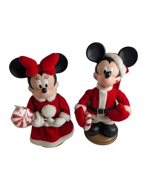 Santa's Best  VTG Mickey Unlimited Animated Mickey & Minnie WORKS Candy Holiday - Image 1 of 4