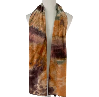 "Envoltura bufanda tie-dye naranja de gran tamaño Lori Goldstein 70"" X 30"" #9375" Foto 1 de 3