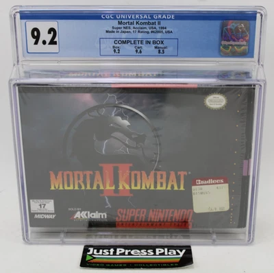 Mortal Kombat II Nintendo SNES CIB CGC Graded 9.2 w/ 9.6 Cart! - Image 1 of 4