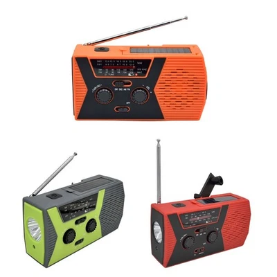 Survival Solar Handkurbel Radio mit LED Taschenlampe und Powerbank AM FM - Bild 1 von 4