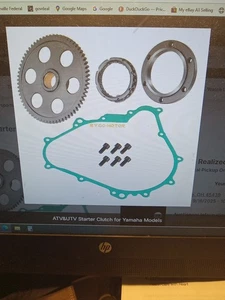 Atv Utv Starter Clutch Gear Yamaha New - Foto 1 di 4