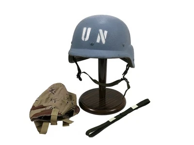 #74 (US) UN PASGT Gefechtshelm BLAUHELM Combat Helm Gr. M-2 SOMALIA TOP ! - Bild 1 von 4