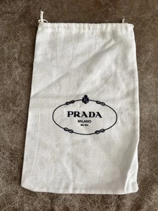 Prada White Drawstring Dust Bag 13”x9” - Picture 1 of 5