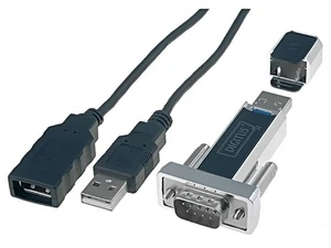 DA-70155-1 Konverter USB-RS232 D-Sub 9pin Stecker,USB A-Stecker 0,8m DIGITUS - Afbeelding 1 van 1