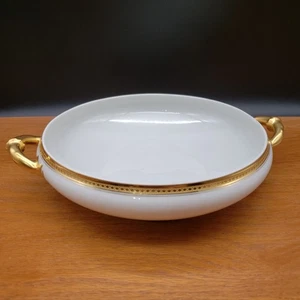 Haviland Limoges Marquis Handled Open Vegetable Bowl Gold Encrusted – Flake Chip - Picture 1 of 13