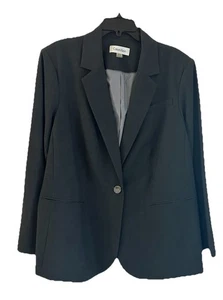Calvin Klein Women's Gray Blazer/Jacket Professional Wear Size 20W Excellent Con - Picture 1 of 7