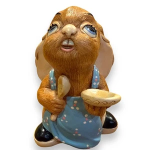 Vintage Pendelfin Oliver Rabbit Figurine Hand Painted Stonecraft Made in England - Picture 1 of 9