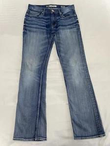 Pantalones de mezclilla BKE Aiden para hombre 31L 32x31 bootleg elásticos bigotes - Imagen 1 de 8