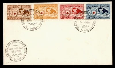 DR WHO 1963 VIETNAM FDC RED CROSS COMBO M58766 - Image 1 of 2