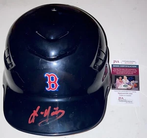 KEVIN YOUKILIS SIGNED AUTOGRAPHED BOSTON RED SOX F/S BATTING HELMET JSA COA RARE - Picture 1 of 2