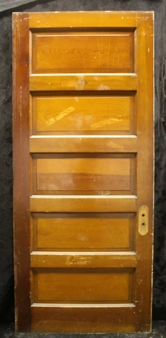 33.5x78x1.75 Antique Vintage Old Reclaimed Interior SOLID Wood Wooden Door Panel Cover