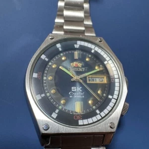 ORIENT Y469135A4B Automatic Watch Vintage 37mm Black Dial Working From Japan - Picture 1 of 7