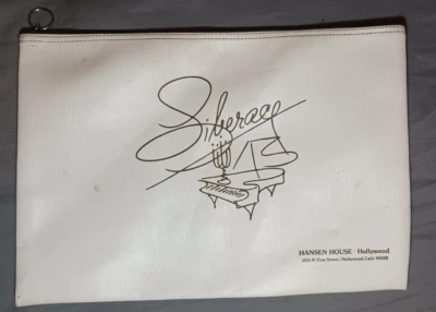 Liberace Hansen House Hollywood CA partituras de vinilo documento carpeta con cremallera Foto 1 de 4