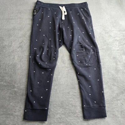 Pantalones deportivos G Star Raw AOP con estampado de letras para hombre L azul marino bolsillos con cordón Foto 1 de 4