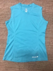 Merrell Women’s Tank Top Blue V-Neck Select-Wick Size Small Athletic Hike Run - Picture 1 of 8