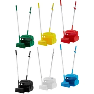 Vikan 5665n Dustpan set, closable with broom, 350 mm, Medium - Picture 1 of 11