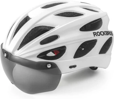 ROCKBROS Fahrradhelm Helm mit Visier Abnehmbaren Magnet Integriert 58-65cm MTB - Bild 1 von 4