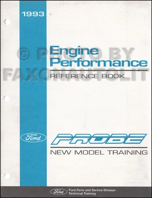 1993 Ford Probe Motor Rendimiento Manual 2.0 2.5 Servicio Entrenamiento Controls - Imagen 1 de 3