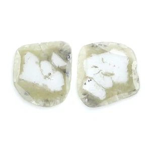 2.20 CT Natural Loose Slice Cut Diamond 10.75 MM Grey Color Slice Diamond LQ2434 - Picture 1 of 8