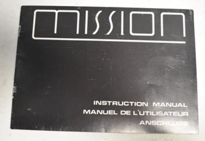 Original Mission 761i Lautsprecher Bedienungsanleitung - Bild 1 von 2