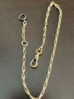 Vintage 13 Inch 1/2Th Yellow Gold Filled A.Mg.&Co. Pocket Watch Chain, Cool Link