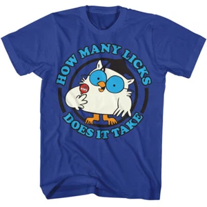 Herren-T-Shirt Mr Owl How Many Licks Does It Take Tootsie Roll Tootsie Pops - Bild 1 von 5