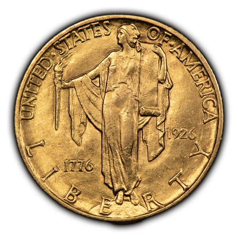 1926 G$2.50 American Sesquicentennial Sesqui Commemorative Gold - UNC - G2317 Cover