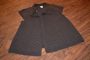 J0- IZOD Brown Cap Sleeve Cardigan Size XL - Picture 1 of 2
