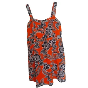 M&Co Summer Dress 100% Cotton Size XXL / UK 16 Floral Print Short Beach Dress - Picture 1 of 5