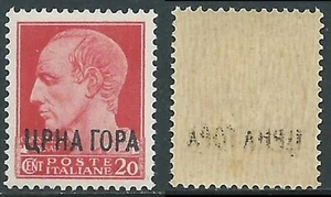 1941 MONTENEGRO EFFIGIE 20 CENT DECALCO MNH ** - RA20-5 - Picture 1 of 1