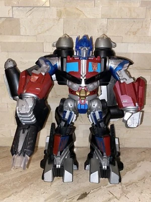 Optimus Prime 2008 Mega Power Bot Transformers Jet Power Light-Up Talking 11" Foto 1 de 4