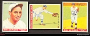 1933 Goudey Gum Reprint Lot of 3 Marty McManus Glenn Wright Floyd (Pete) Scott
