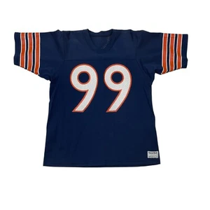 Vintage Sand Knit Dan Hampton 80’s Chicago Bears Jersey #99 Adult Sz Large USA - Picture 1 of 13