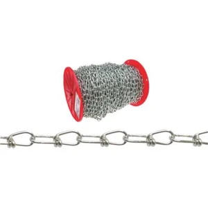 (1)-150' Steel Zinc Plated .15" Diameter #3/0 Double Loop Farm Animal Chain - Picture 1 of 1