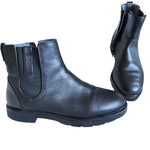 Rockport Chelsea Gr. 7,5 Stiefeletten schwarz Leder runde Spitze warm wasserdicht - Bild 1 von 12