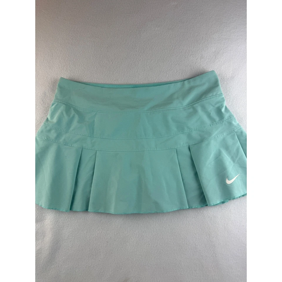 Nike Dri Fit бирюзовый плиссированные теннис юбка skort Athletic женщин размер M - Изображение 1 из 4